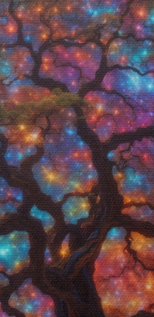 Tree with colorful lights Tree with colorful lights