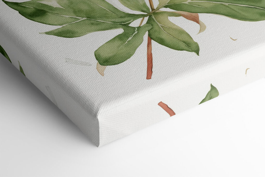 Group of green and orange leaves Group of green and orange leaves