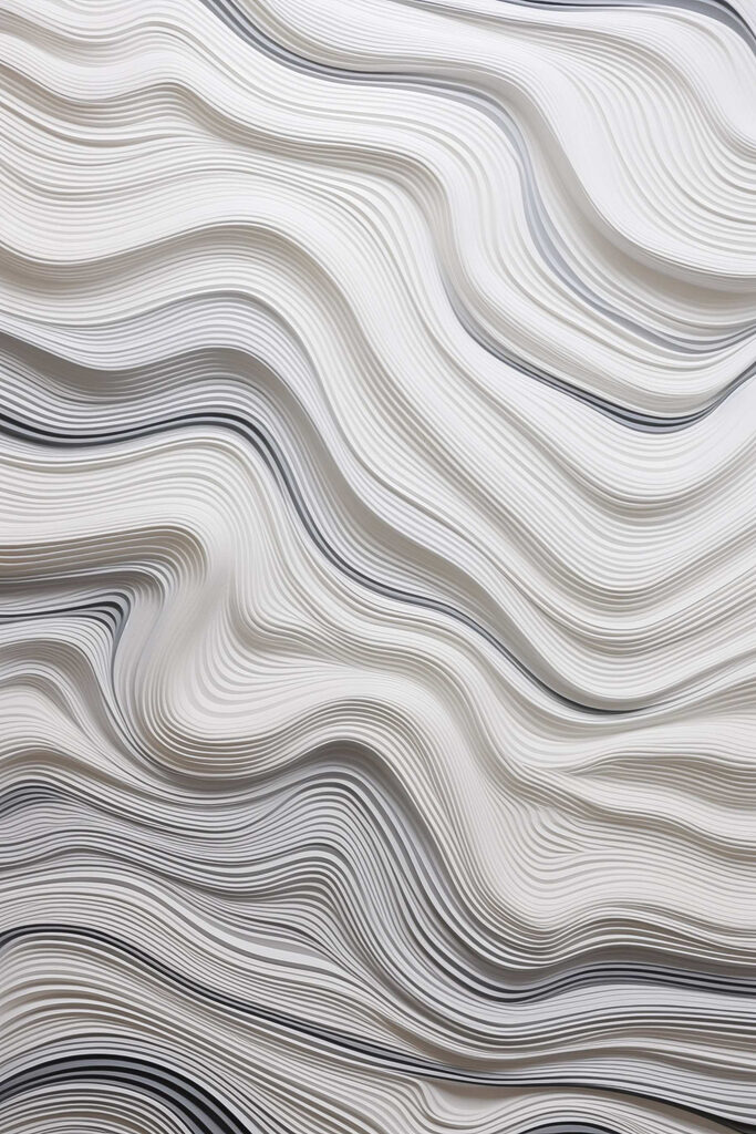 White and black wavy lines White and black wavy lines