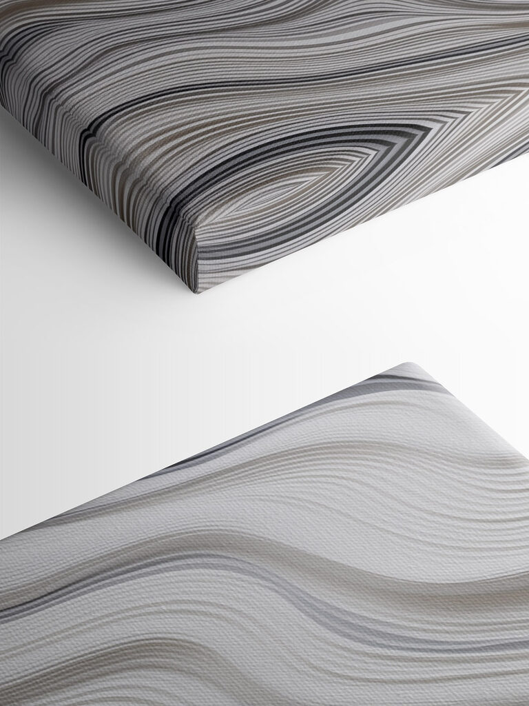 White and black wavy lines White and black wavy lines