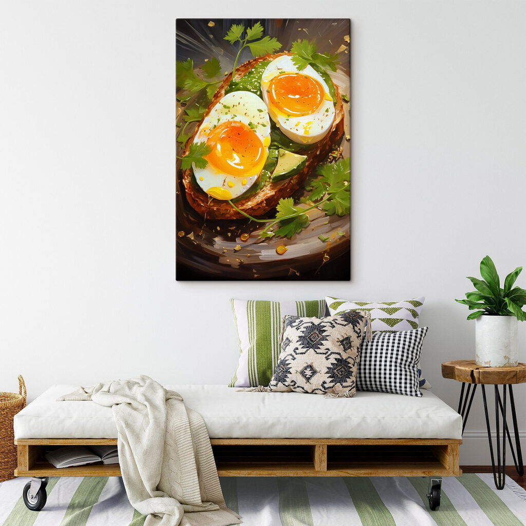 Breakfast delight on avocado toast Breakfast delight on avocado toast