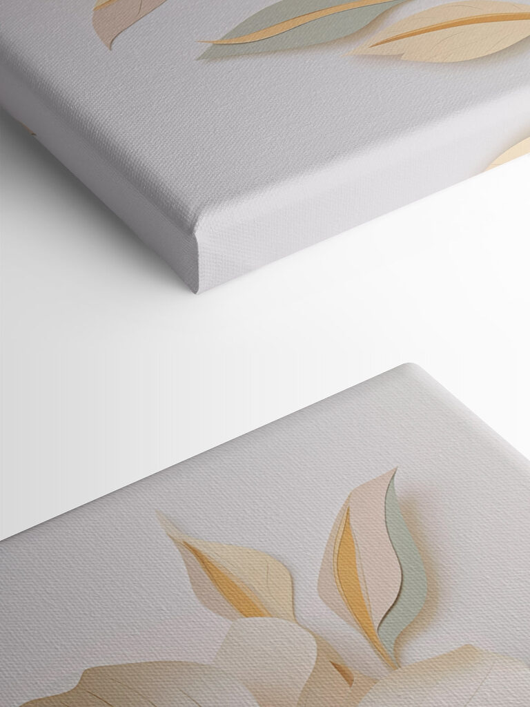 Paper flower with leaves Paper flower with leaves