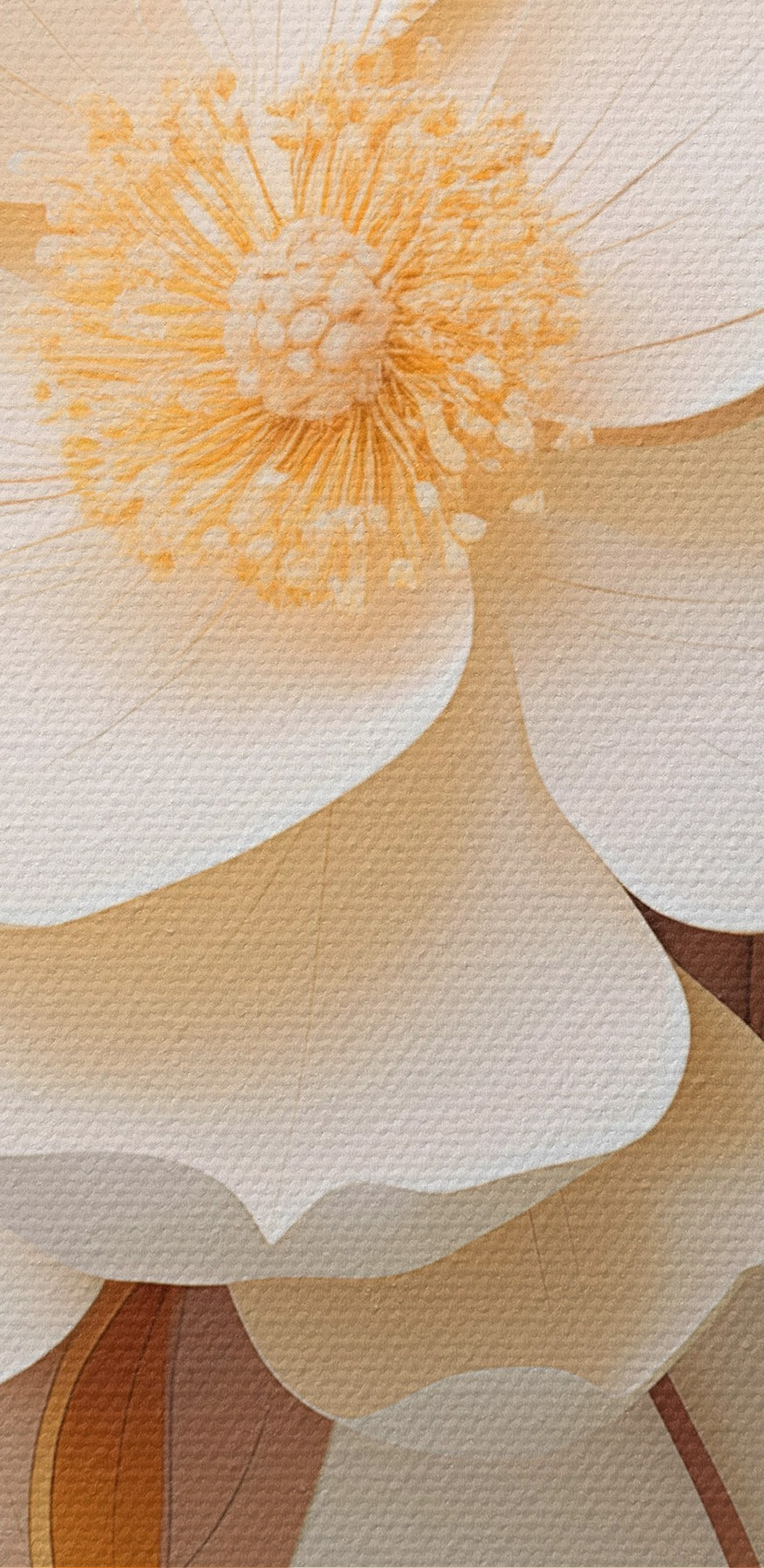 Paper flower with leaves Paper flower with leaves