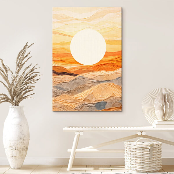 Sun over a desert Sun over a desert