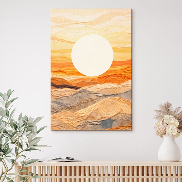 Sun over a desert Sun over a desert
