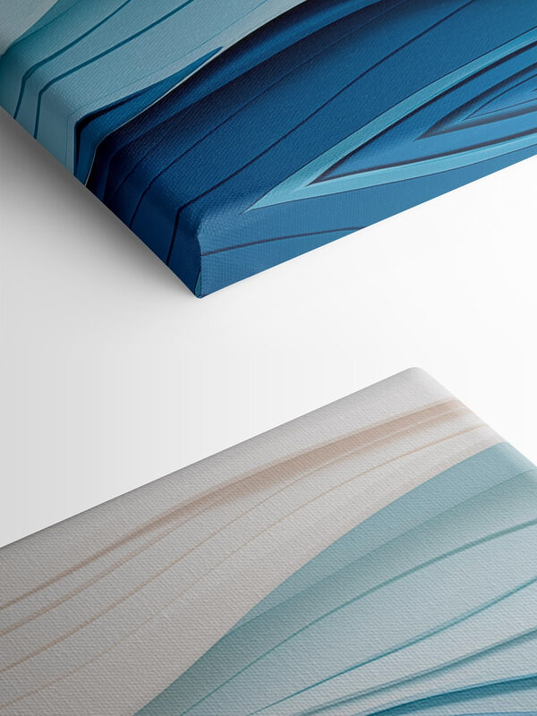 Blue and white wavy lines Blue and white wavy lines