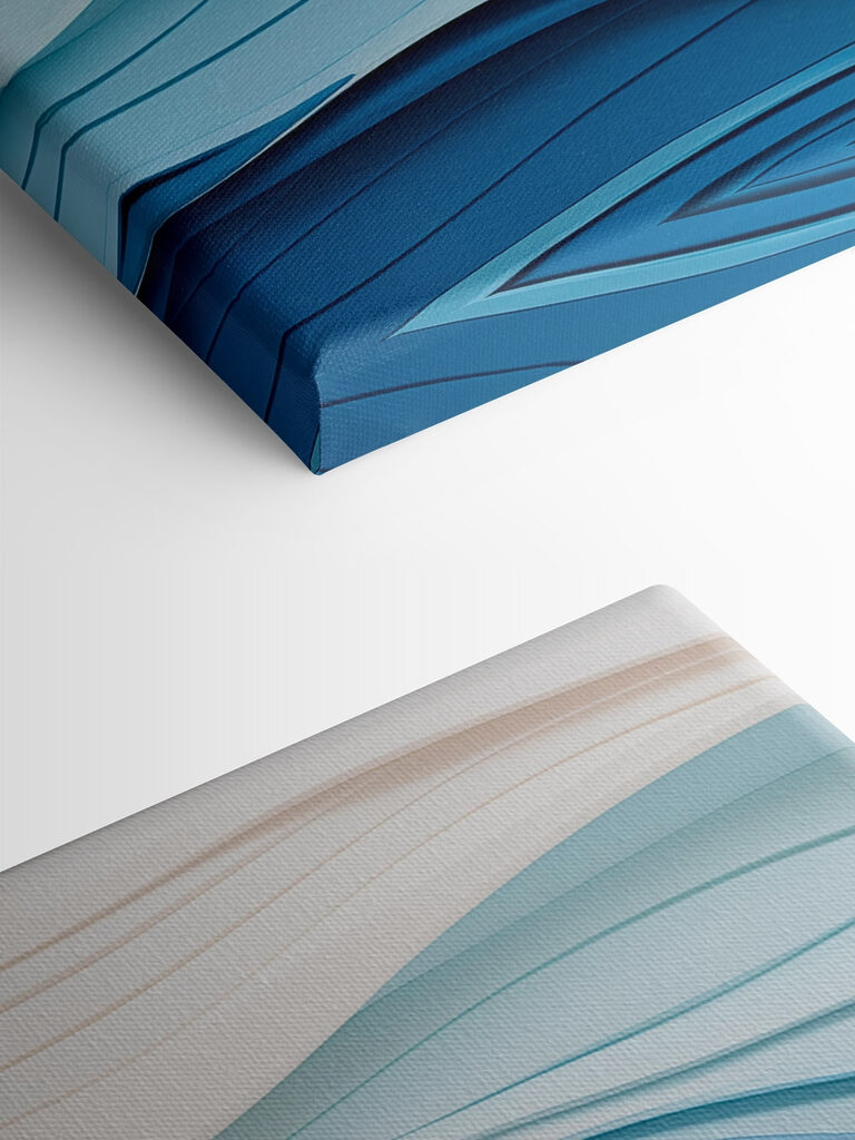 Blue and white wavy lines Blue and white wavy lines