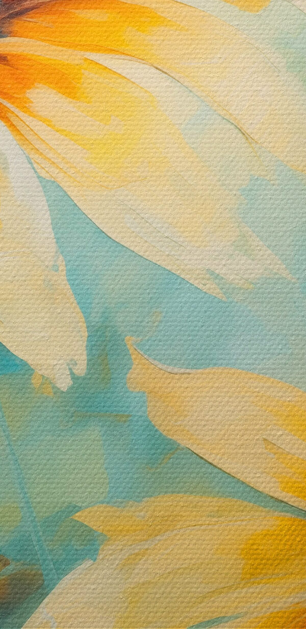 Painting of yellow flowers Painting of yellow flowers