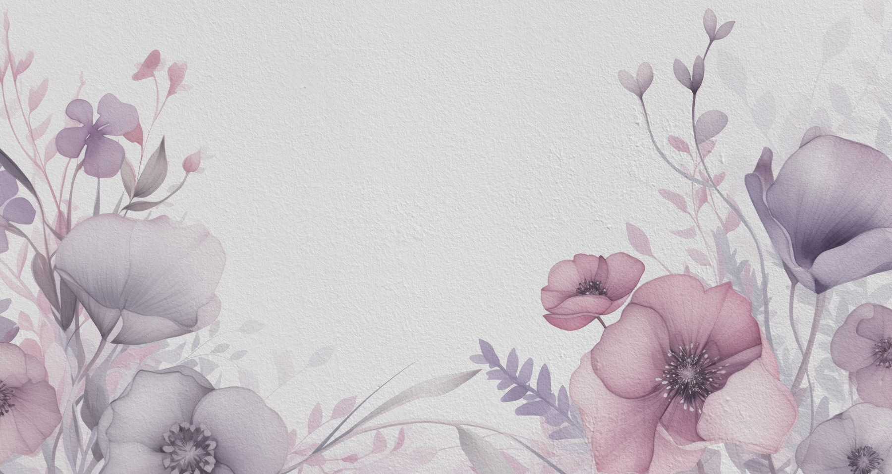 Painting of flowers on a white surface Painting of flowers on a white surface