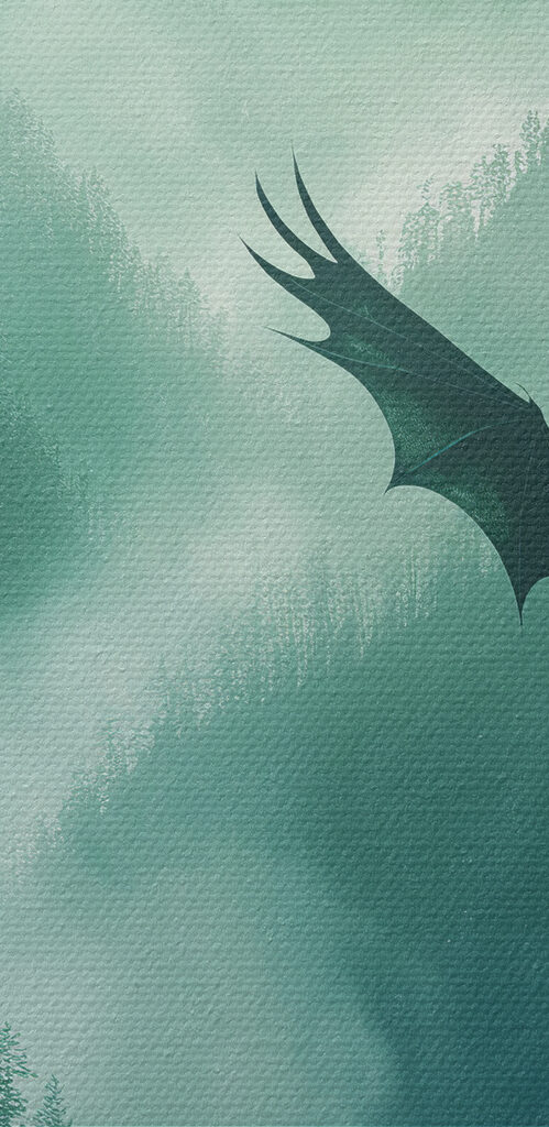 Group of dragons flying in the sky Group of dragons flying in the sky