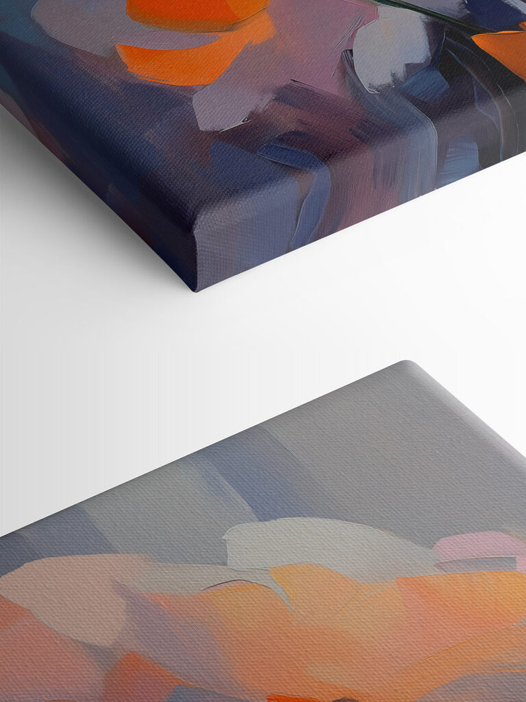 Painting of white flowers