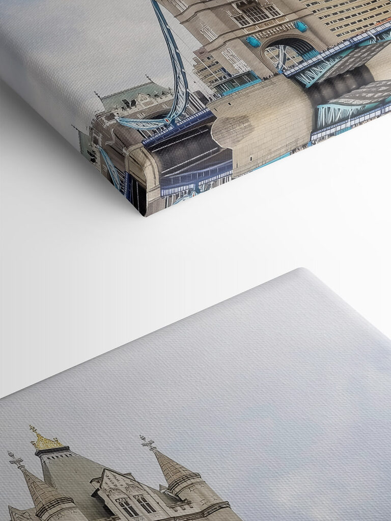 Bridge with towers and a bridge over water