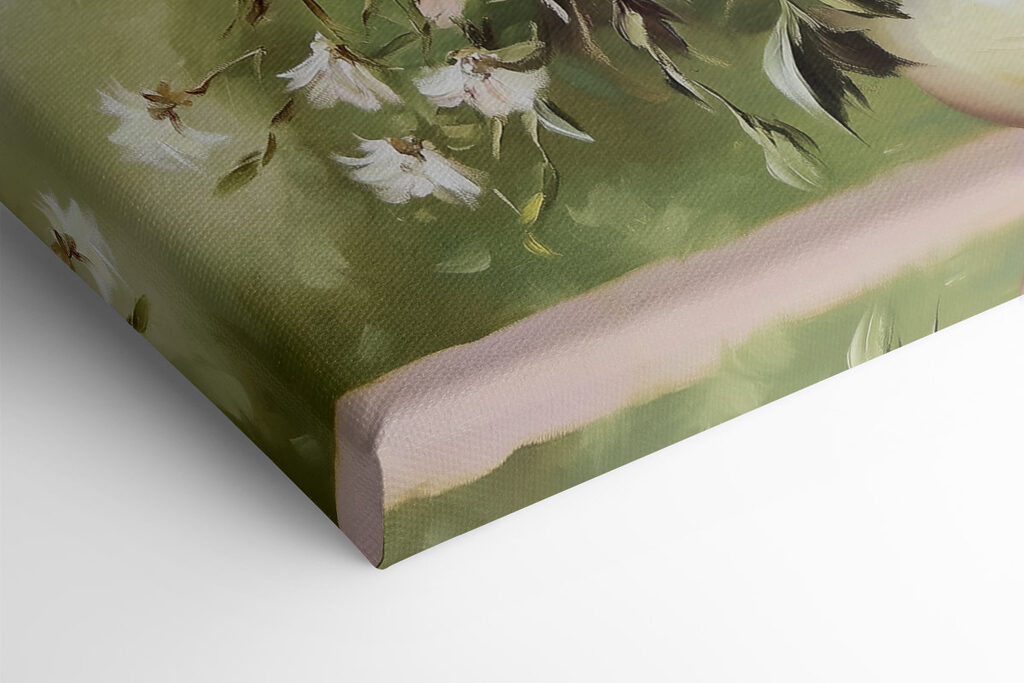 Painting of flowers in a vase