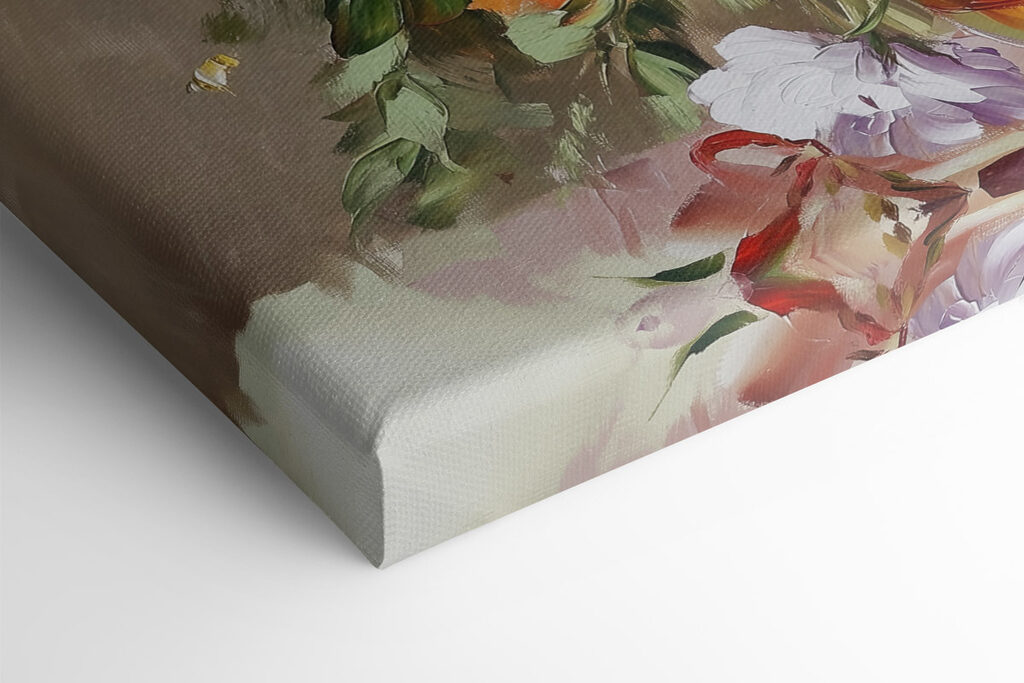 Painting of flowers in a vase