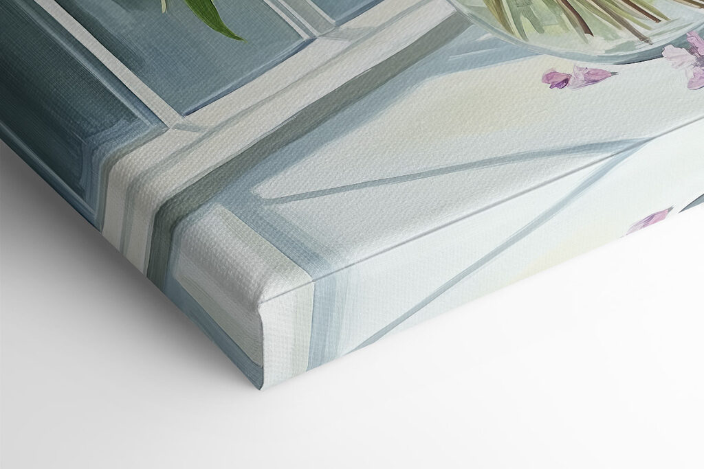 Painting of a vase of flowers