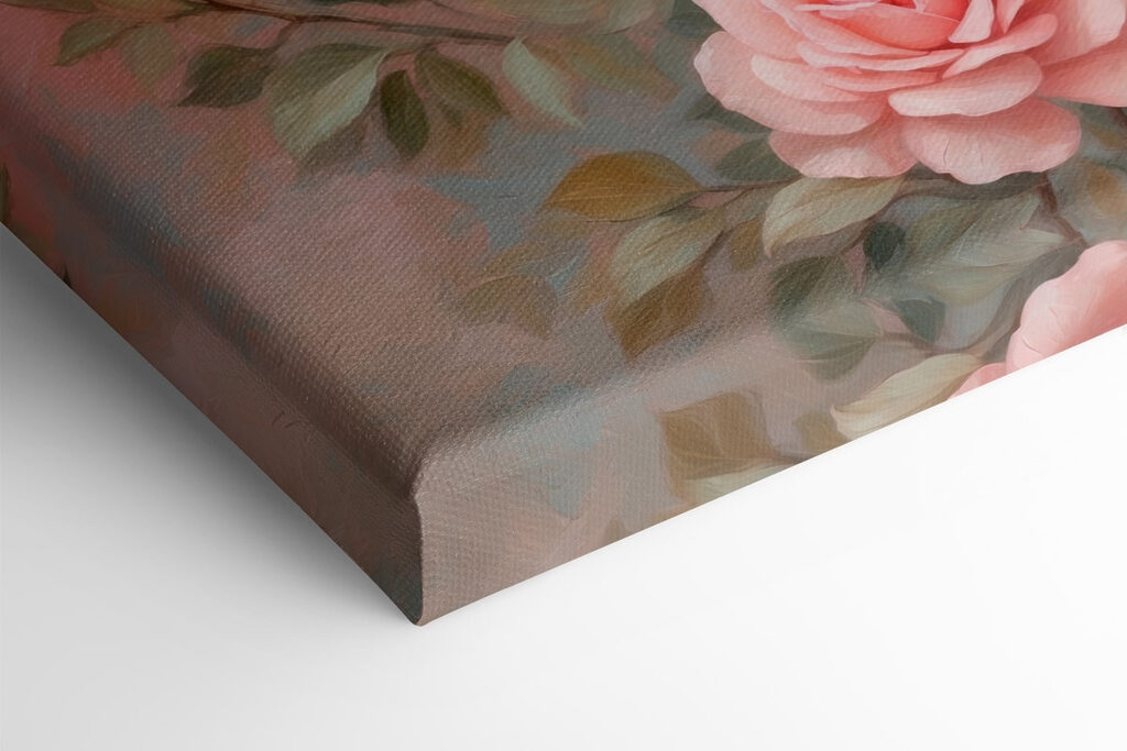 Painting of pink roses