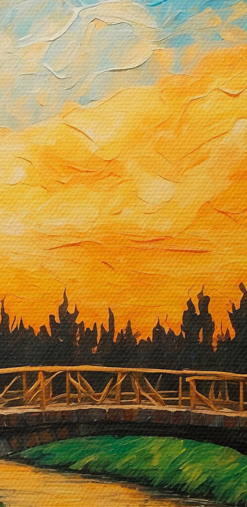 Bridge over a river Bridge over a river