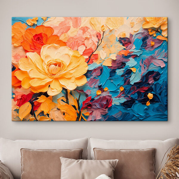 Painting of a flower Painting of a flower