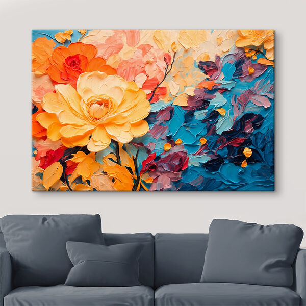 Painting of a flower Painting of a flower