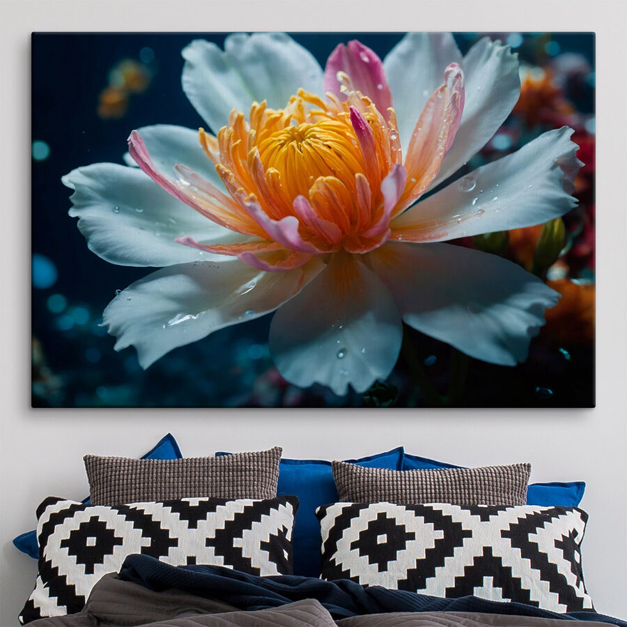 Delicate petals in tranquil waters Delicate petals in tranquil waters