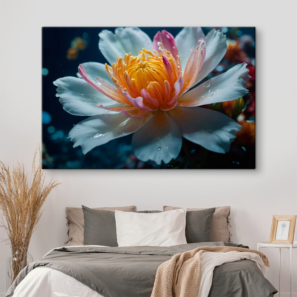 Delicate petals in tranquil waters