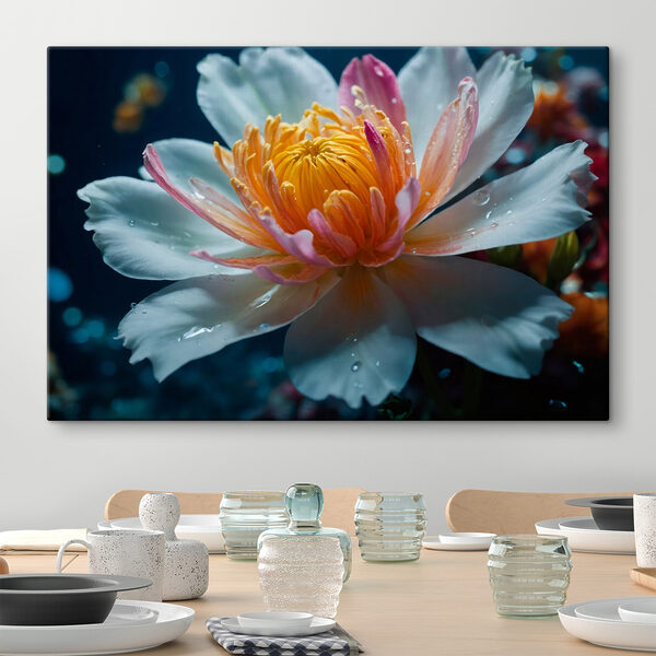 Delicate petals in tranquil waters Delicate petals in tranquil waters