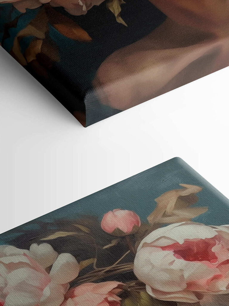 Woman with flowers on her head