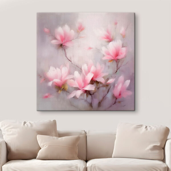 Painting of pink flowers Painting of pink flowers
