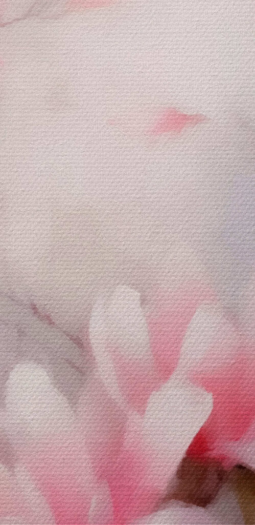 Painting of pink flowers Painting of pink flowers