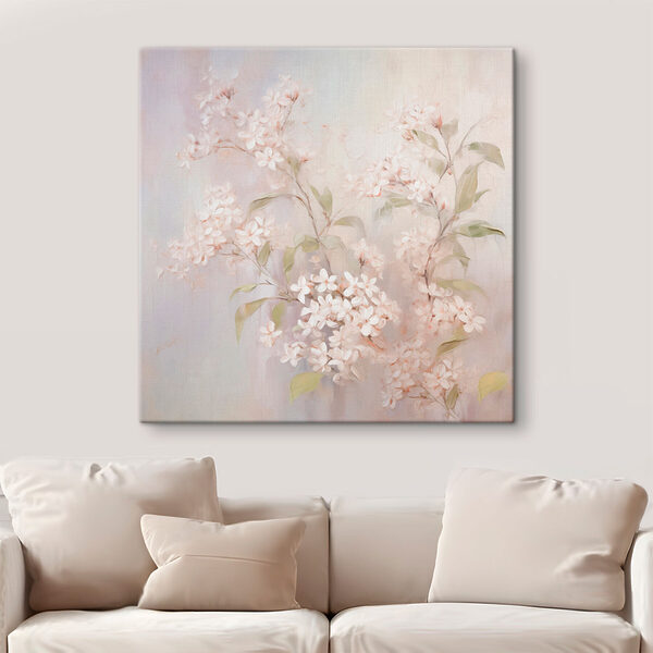 Painting of flowers on a branch Painting of flowers on a branch