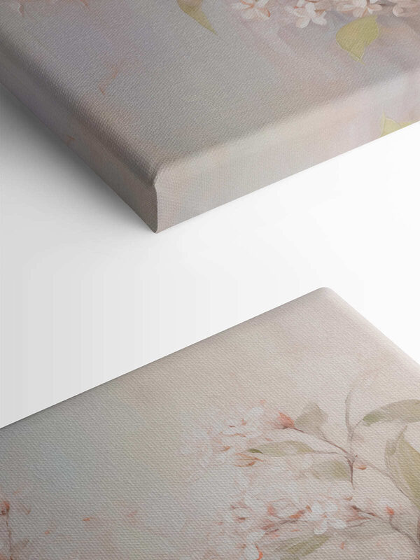 Painting of flowers on a branch Painting of flowers on a branch