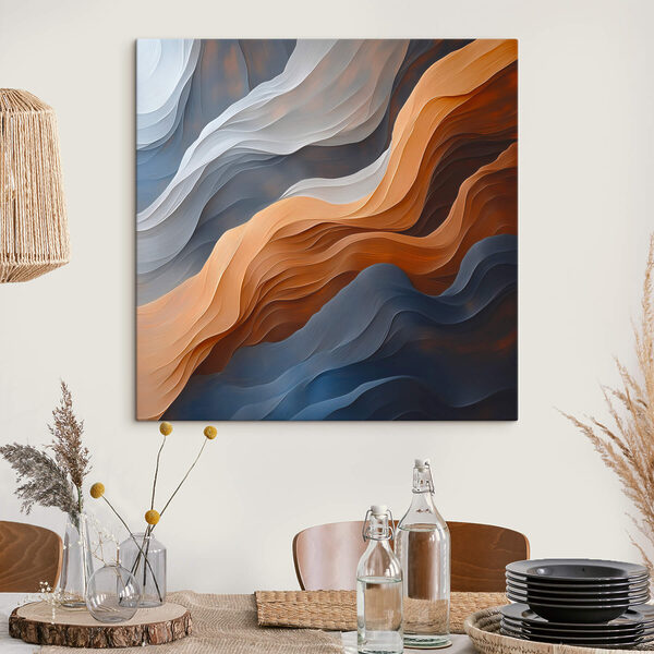 Flowing waves of color and texture Flowing waves of color and texture