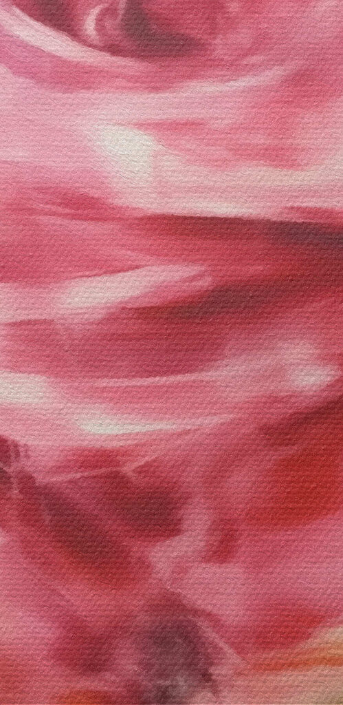 Painting of a pink rose
