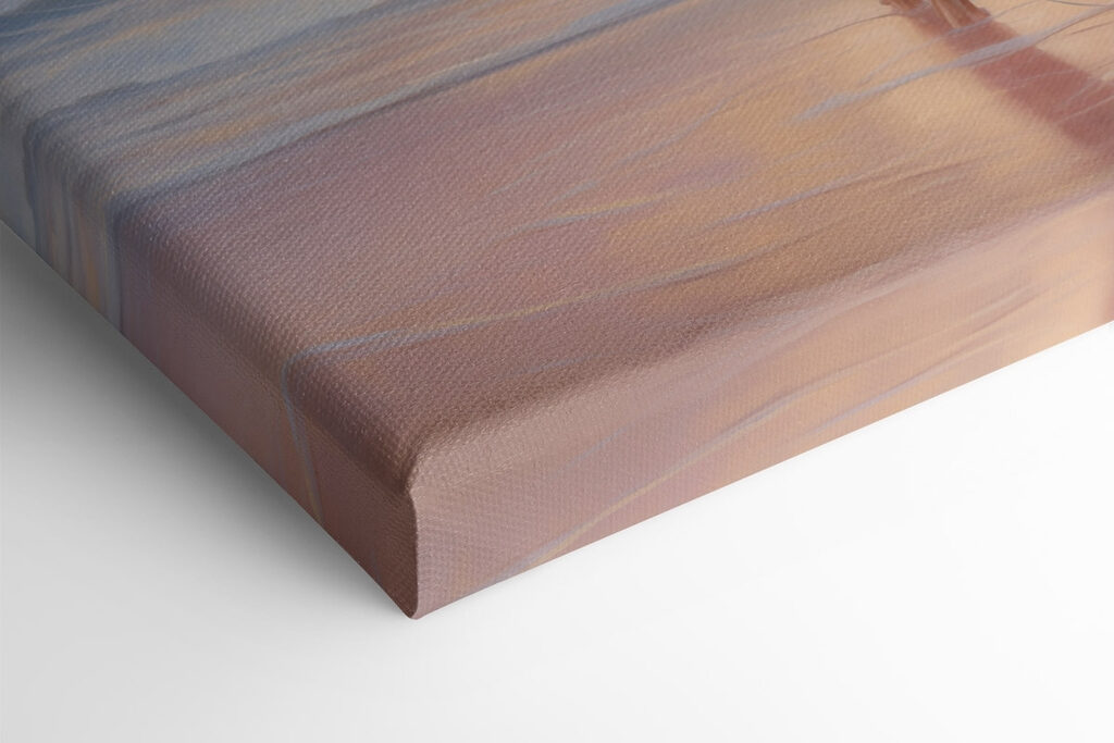 Woman in a swimsuit holding a surfboard on a beach