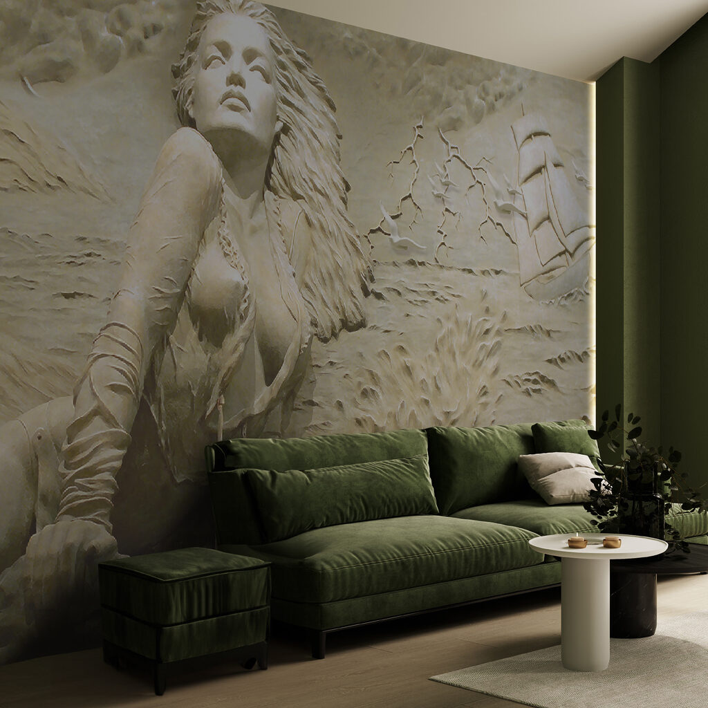 Sculpture of a woman