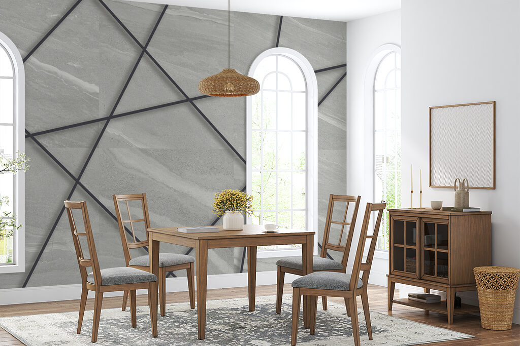 Black lines on a white surface