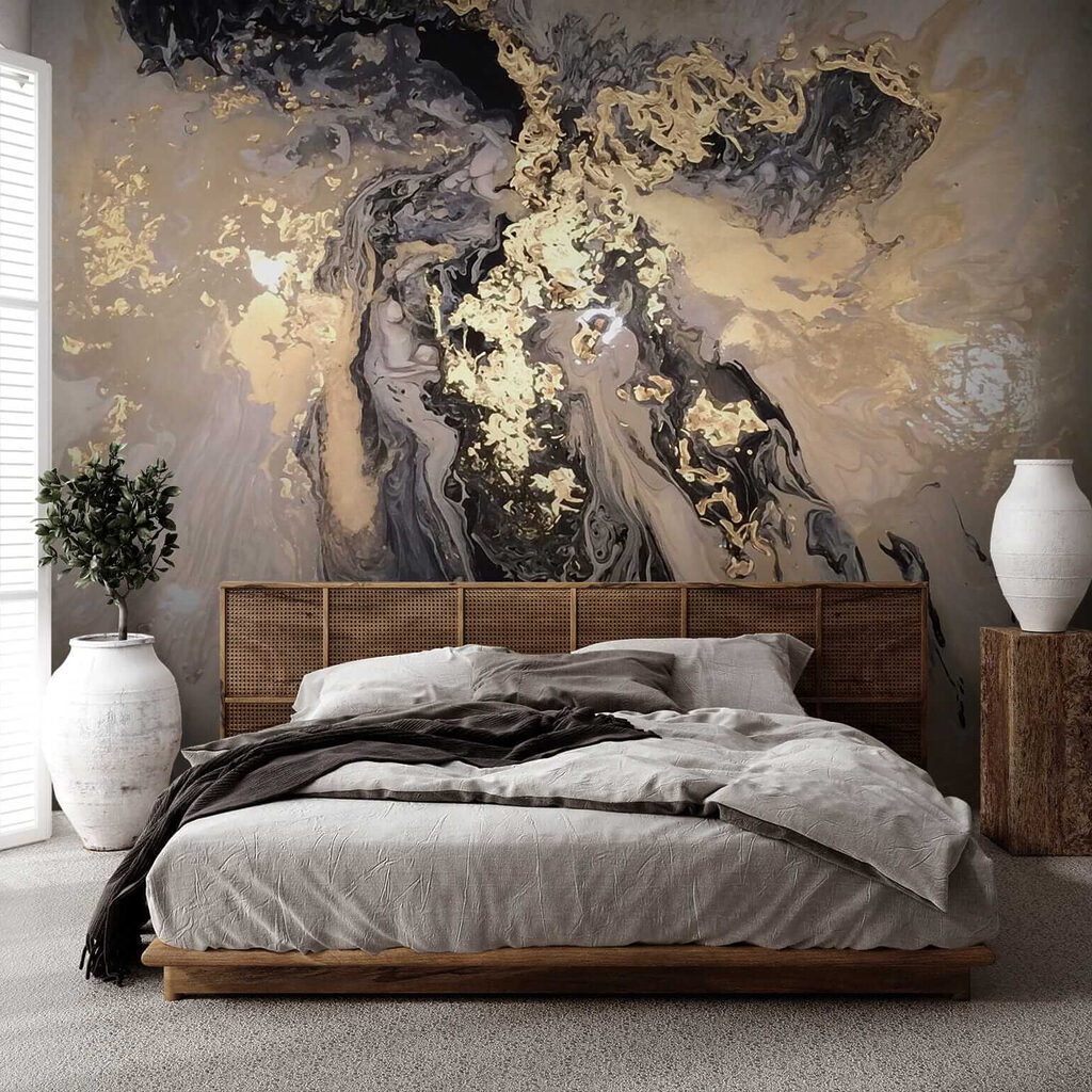 Ethereal swirls in metallic hues Ethereal swirls in metallic hues