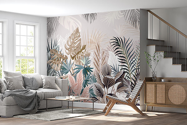 Group of plants with leaves Group of plants with leaves