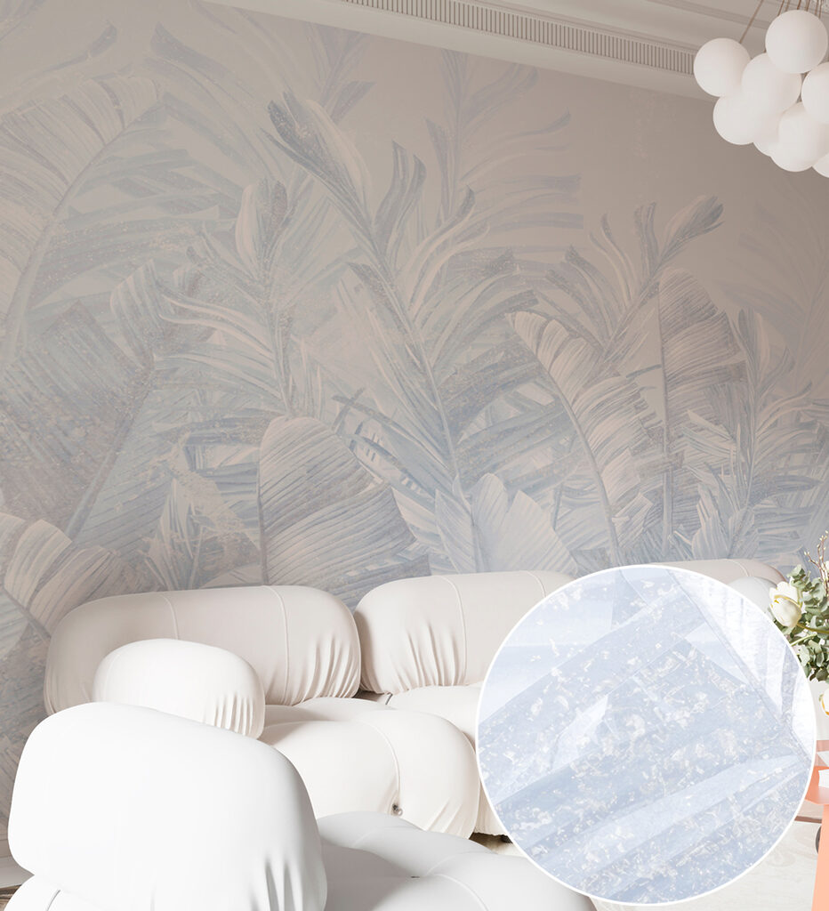 A white leafy pattern A white leafy pattern