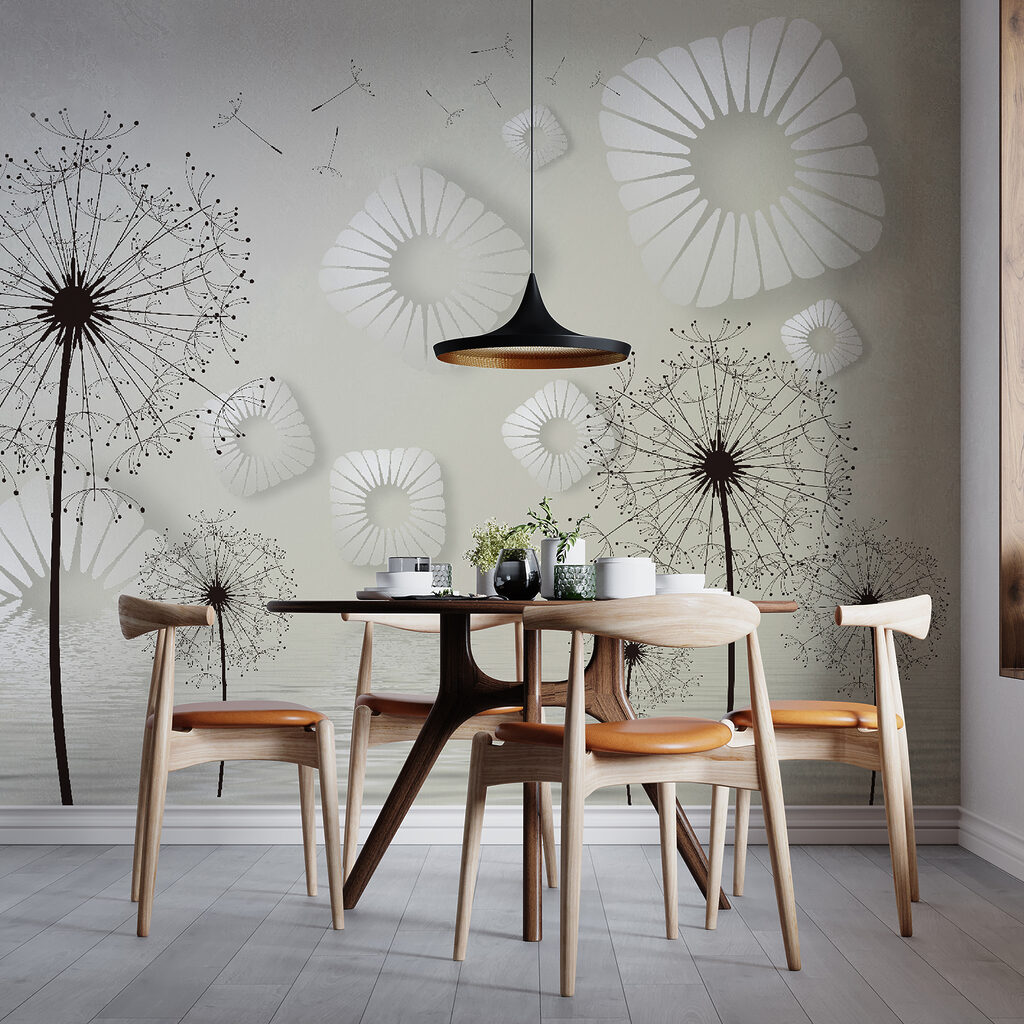 White flowers with black dots White flowers with black dots