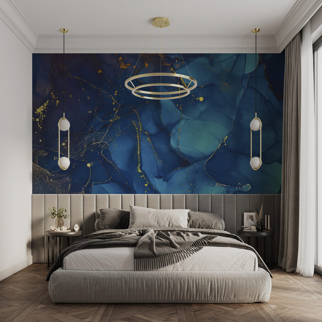 Azure Depths with Fleeting Sparkles