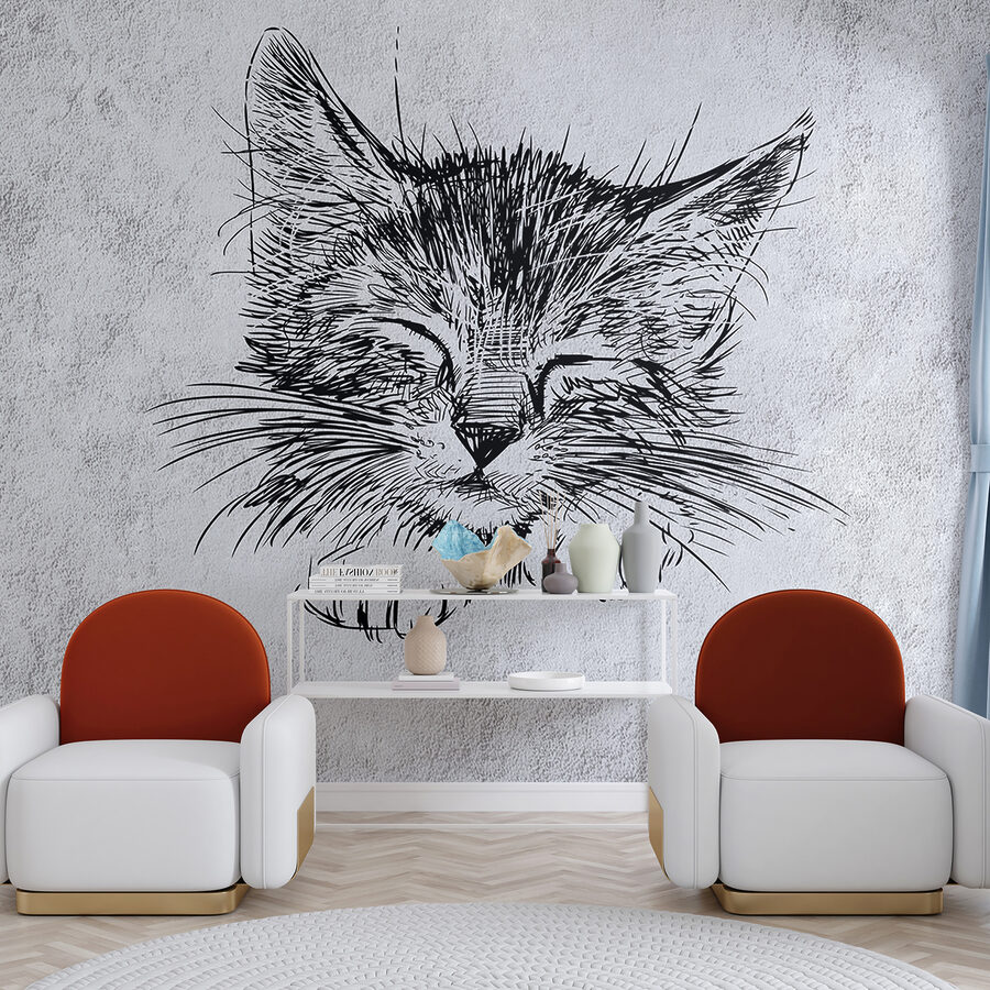 Фотошпалери Малюнок кота - Зображення 2