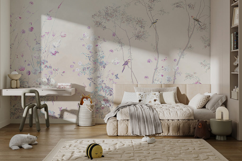 Group of flowers and leaves Group of flowers and leaves