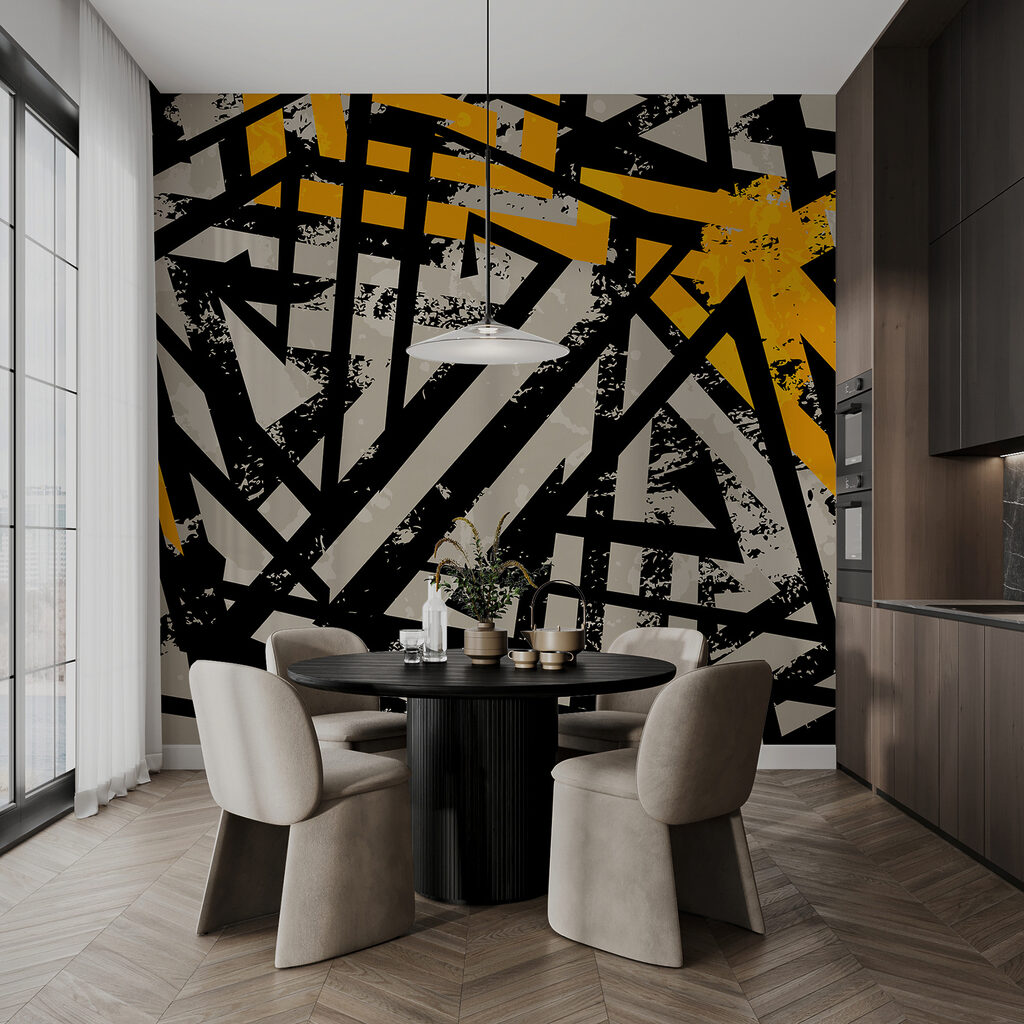 Black and yellow pattern