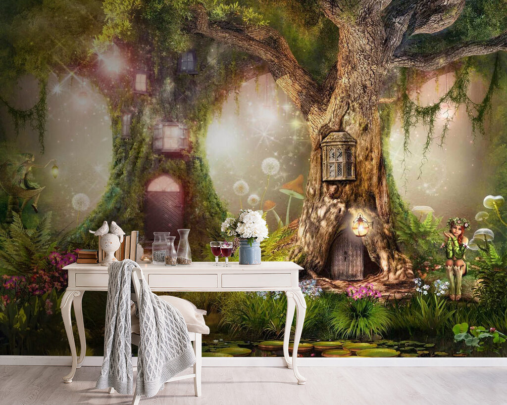 A fairy house in a tree A fairy house in a tree