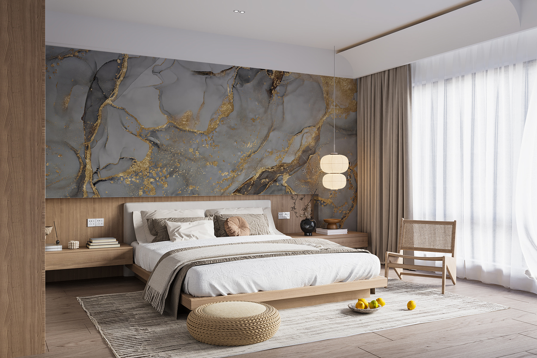 Elegant abstract fluid art design