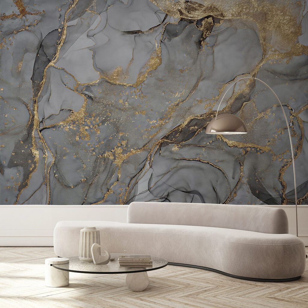 Elegant abstract fluid art design