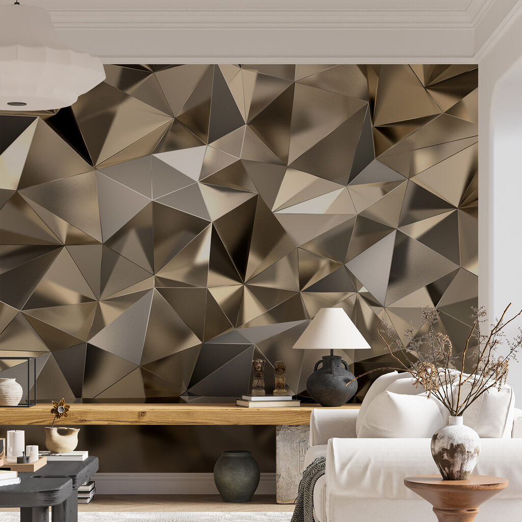 Textured geometric pattern in neutral tones