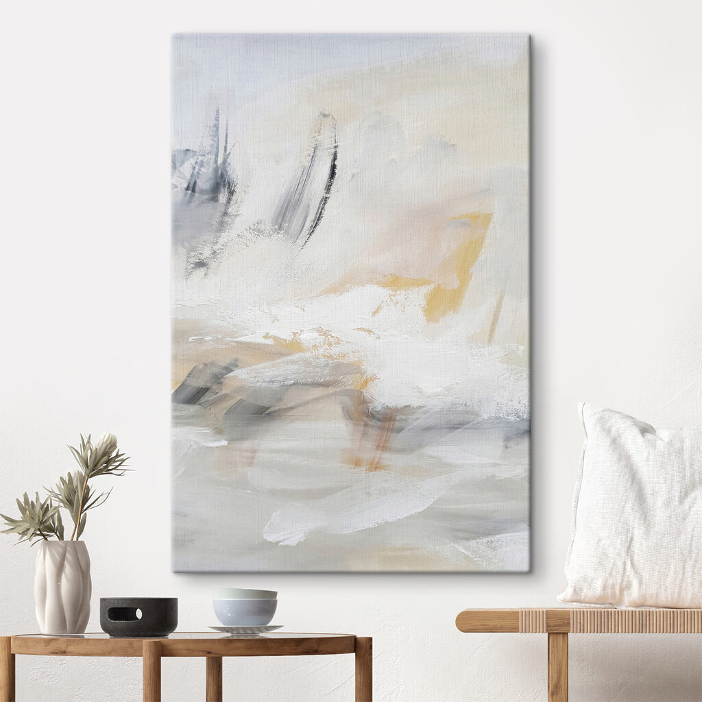 A white and grey abstract art A white and grey abstract art