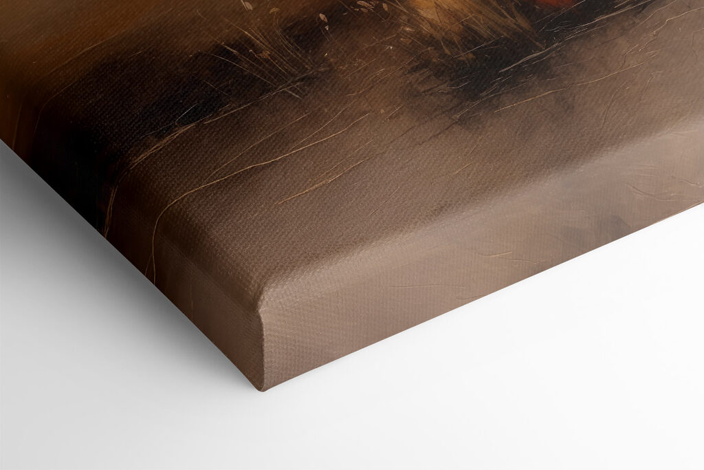 A painting of a sunset over a marsh A painting of a sunset over a marsh